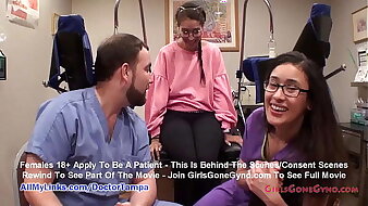 Kitty Catherine's Caught On Spy Cam Undergoing College Entrance Physical With Doctor Tampa & Nurse Lilith Rose @ GirlsGoneGyno.com! - Tampa University Physical